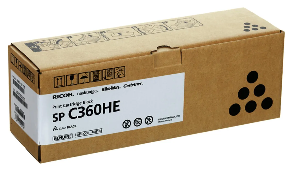 Original Toner SP-C360HE 4er Multipack fra Ricoh – produktbillede