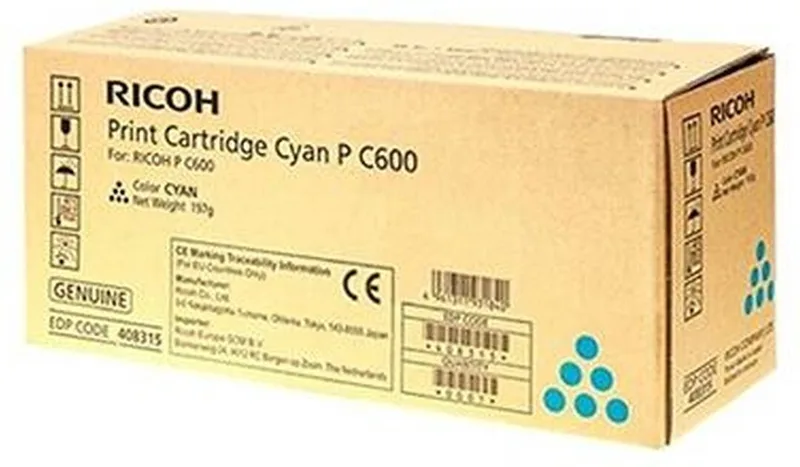 Ricoh 408315 tonercartridge 1 stuk(s) Origineel Cyaan von Ricoh – Produktfoto