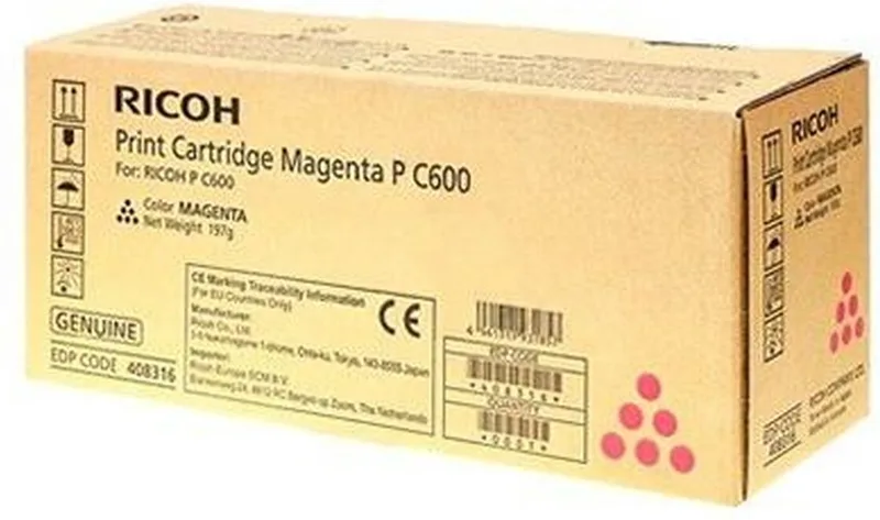 Ricoh 408316 tonercartridge 1 stuk(s) Origineel von Ricoh in Magenta – Produktfoto