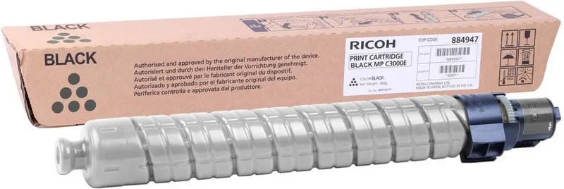 type MPC3000 tonercartridge de Ricoh en Noir – photo produit