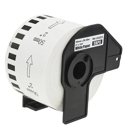 Endlos-Etiketten Film, 29 mm x 15,24 m, weiß von Rillprint – Produktfoto