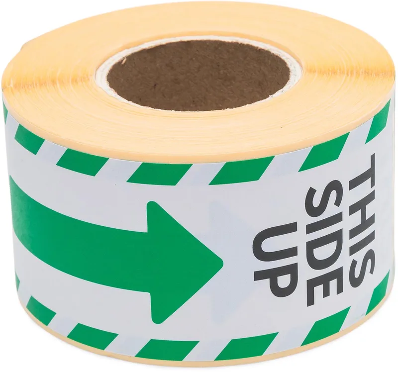 etiketten This side up, ft 46 x 125 mm, rol van 250 stuks de Rillprint – photo produit