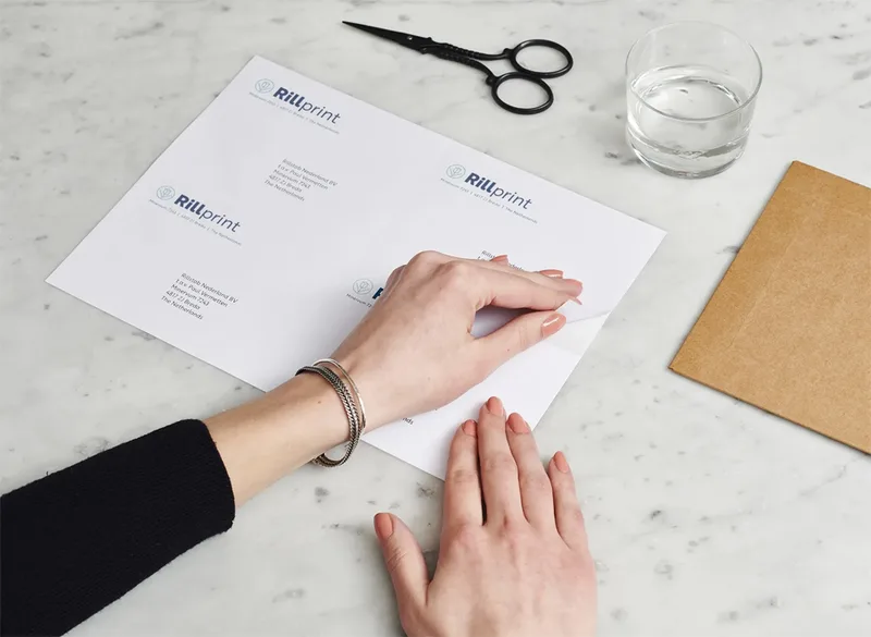 Universal-Etiketten, 105 x 148 mm, weiß från Rillprint – produktbild