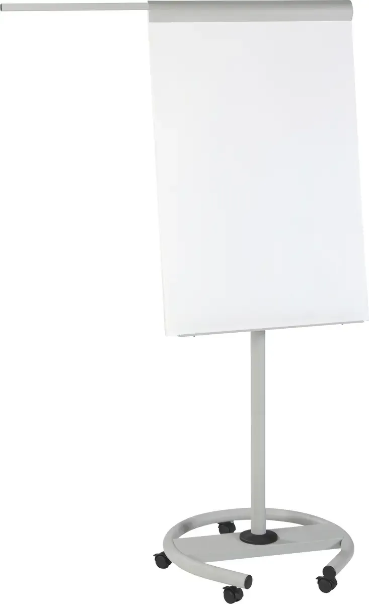 Flipchart 617 (B x H) 1900 mm x 640 mm Weiß, Grau abwischbar, beschriftbar, höhenverstellbar, Inkl. Ablageschale, magnethaftend R617102 de Rocada – photo produit