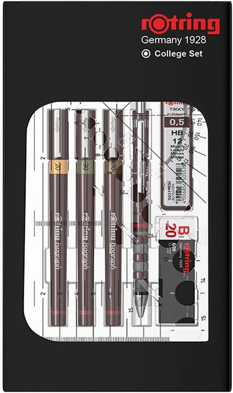 Isograph College Set: Technische Pennen & Potlood van rOtring – productfoto