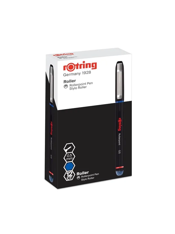 Roller Blauw 0.5 mm 12-Tuck van rOtring – productfoto