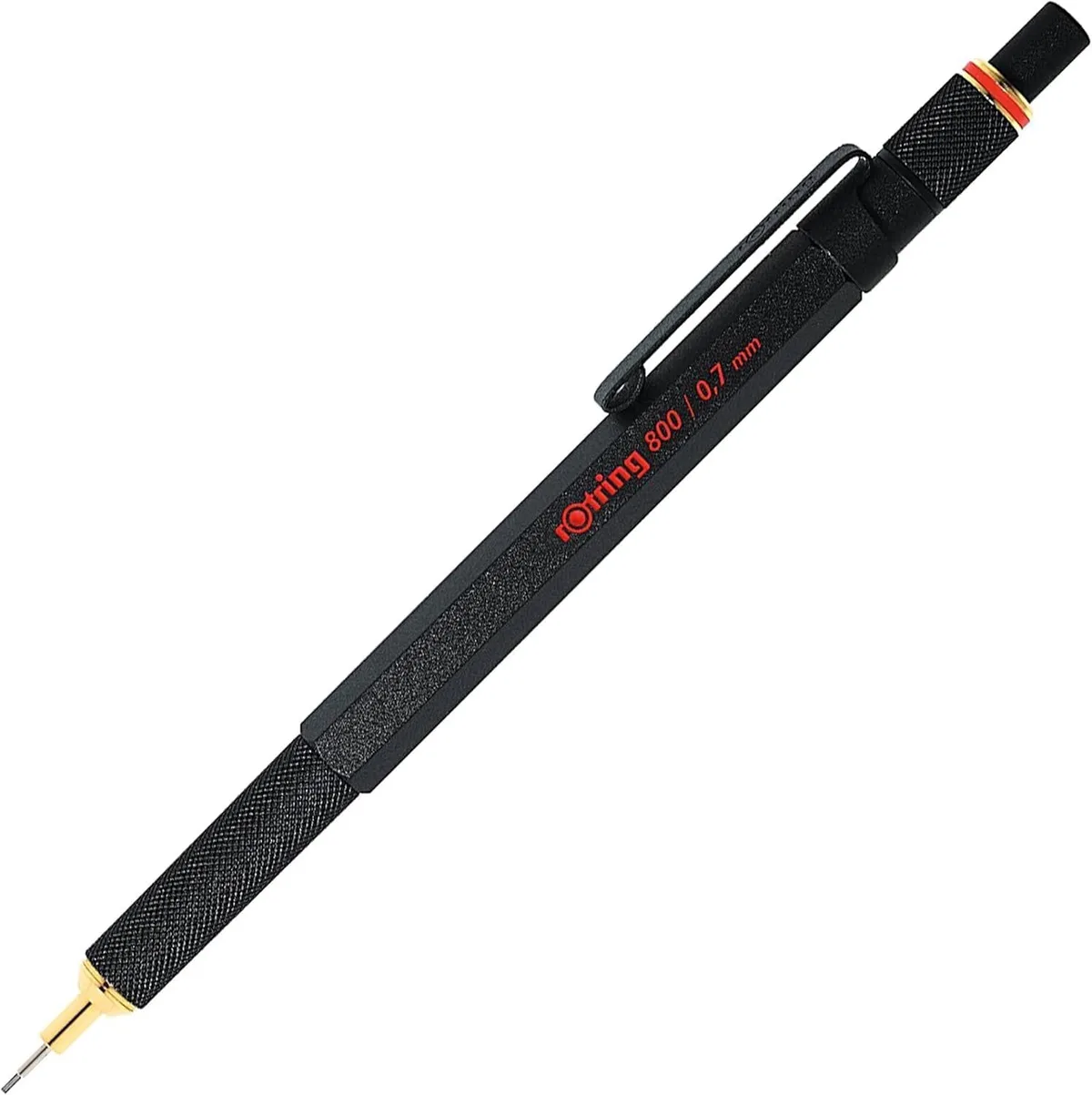 rOtring 800 Vulpotlood 0.7mm Zwart met Extra Tikky Lood HB van rOtring – productfoto