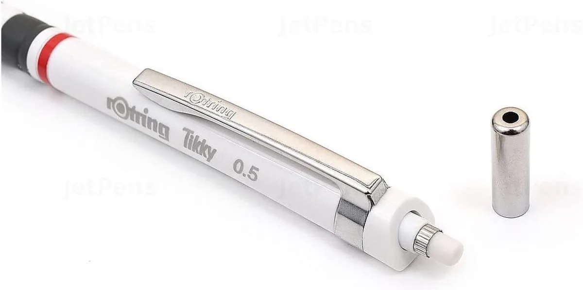 Tikky Potlood 0.5mm HB - 2 Stuks | Wit | Ergonomisch de rOtring – photo produit
