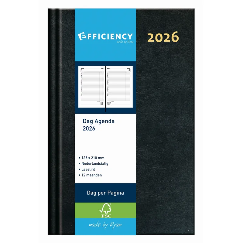 Agenda 2027 ryam efficiency baladek 1d/1p zwart by Ryam – product photo