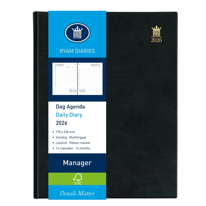 Agenda 2027 ryam manager mundior 1dag/1pagina zw van Ryam – productfoto