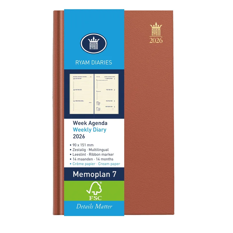 Agenda 2027 ryam memoplan 7 nappa 7d/2p ass van Ryam – productfoto