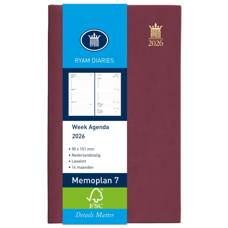 Agenda 2027 ryam memoplan 7 suprema 7d/2p boredaux by Ryam – product photo