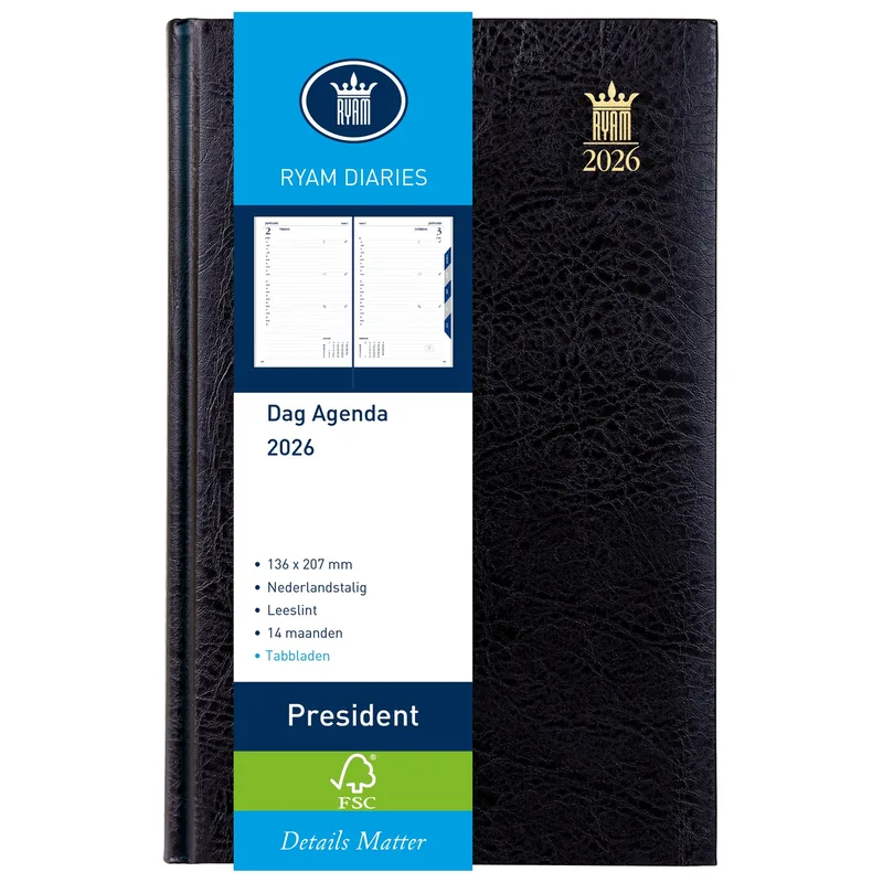 Agenda 2027 ryam president mundior 1dag/1pagina zw by Ryam – product photo