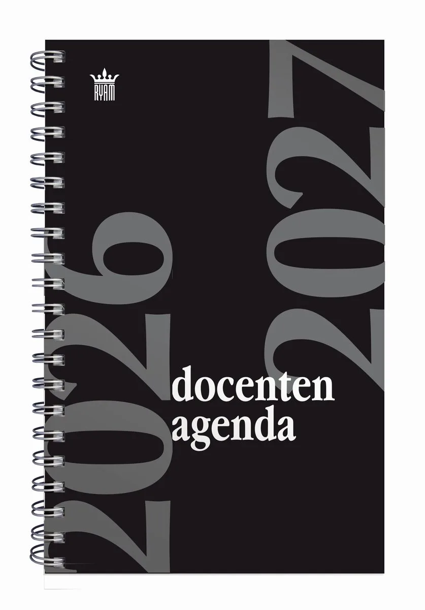 Docenten agenda | 2026/2027 | Spiraal | 15 x 20 | 12 maanden de Ryam en Noir – photo produit
