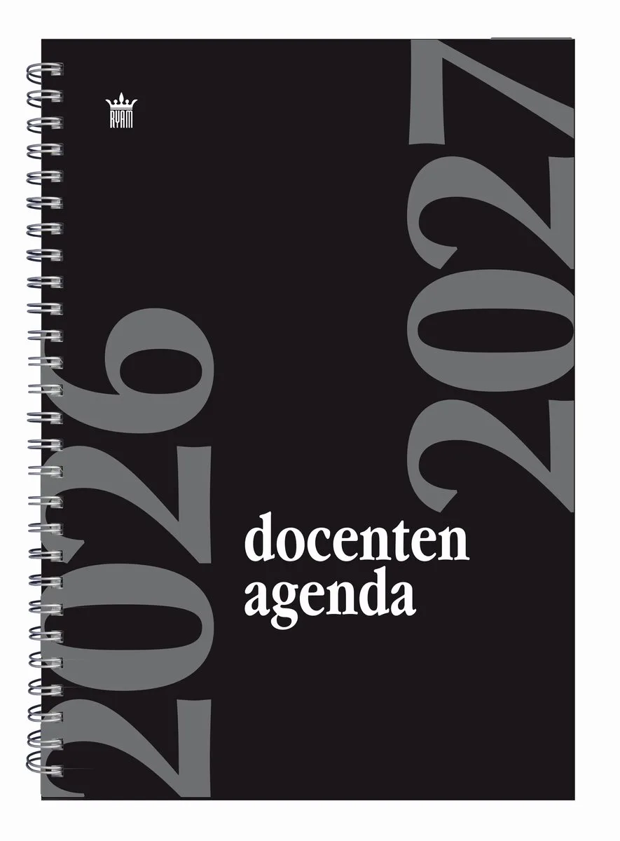 Docenten Agenda | 2026/2027 | Spiraal | A4 | 12 mnd de Ryam en Noir – photo produit