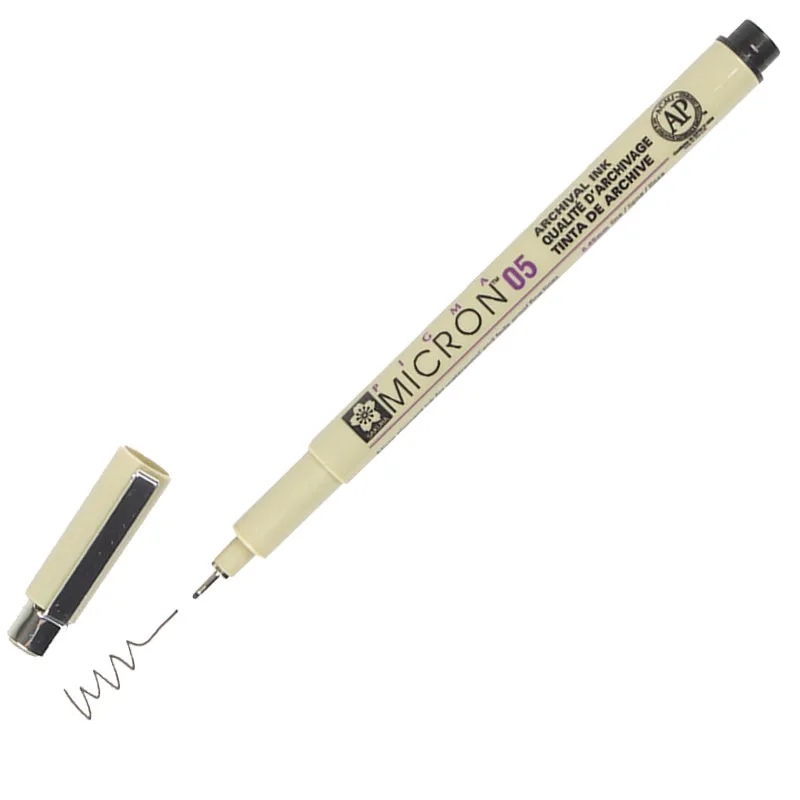Fineliner Sakura Pigma Micron 005 0.2mm zwart van Sakura – productfoto