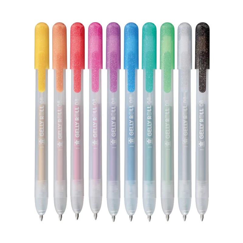 Gelschrijver sakura gelly roll metallic 10 kleuren | 6 stuks von Sakura – Produktfoto