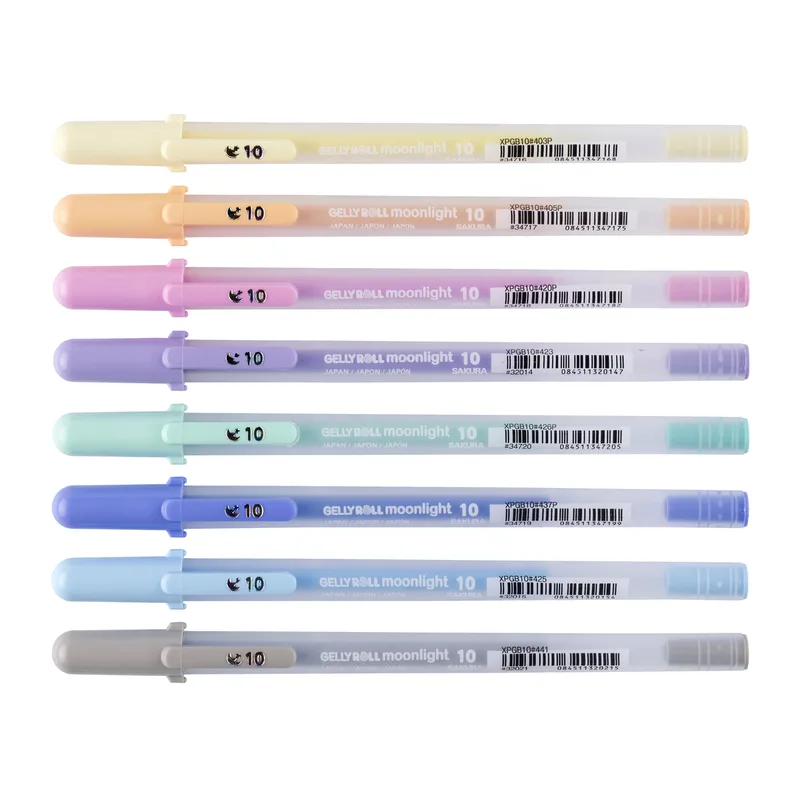 Gelschrijver sakura gelly roll moonlight 10 pastel | 6 stuks de Sakura – photo produit