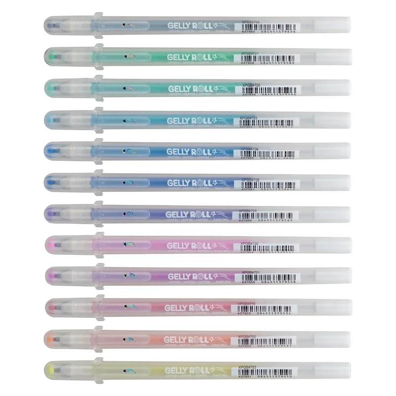 Gelschrijver sakura gelly roll stardust 12 kleuren | 6 stuks van Sakura – productfoto