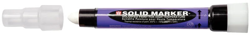 Industriemarker SOLID MARKER SLIM, weiß von Sakura – Produktfoto