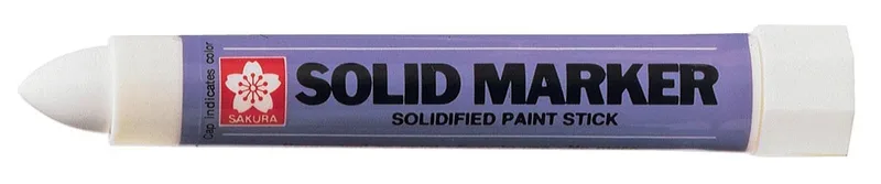 merkstift Solid Marker wit, brede punt van Sakura – productfoto