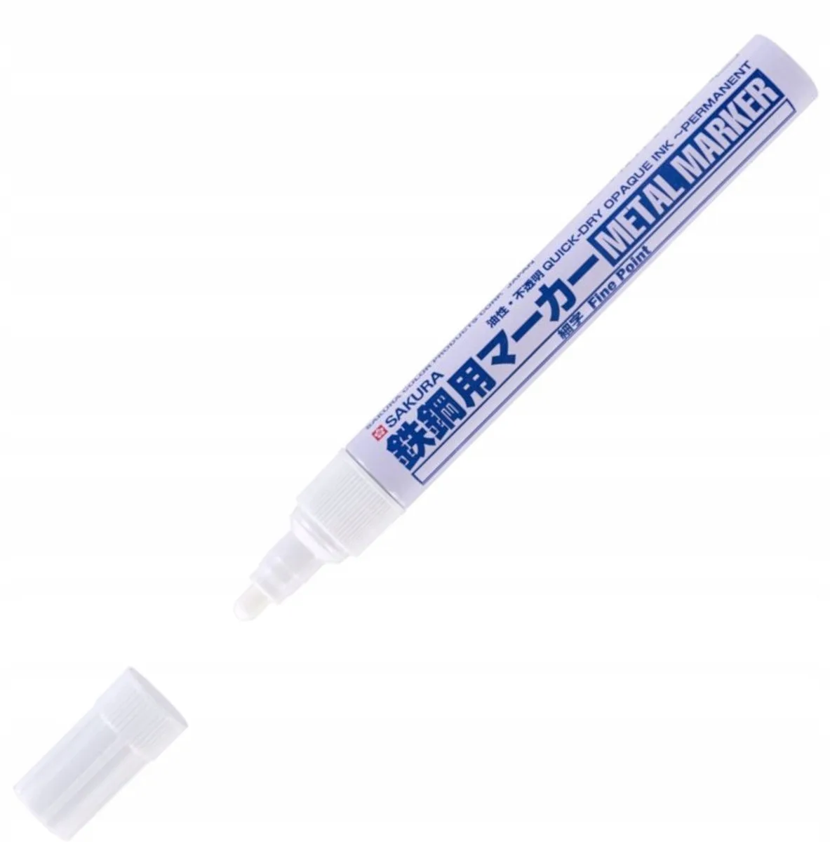 Metaal Marker Fijn - Permanente Markering op Staal de Sakura en Blanc – photo produit