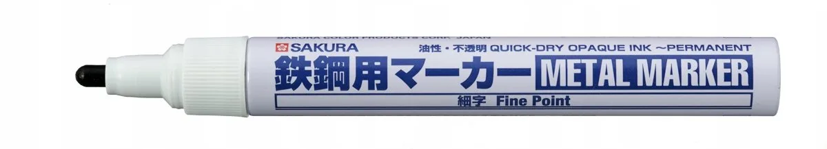 Metaal Marker - Fijne Punt de Sakura en Noir – photo produit