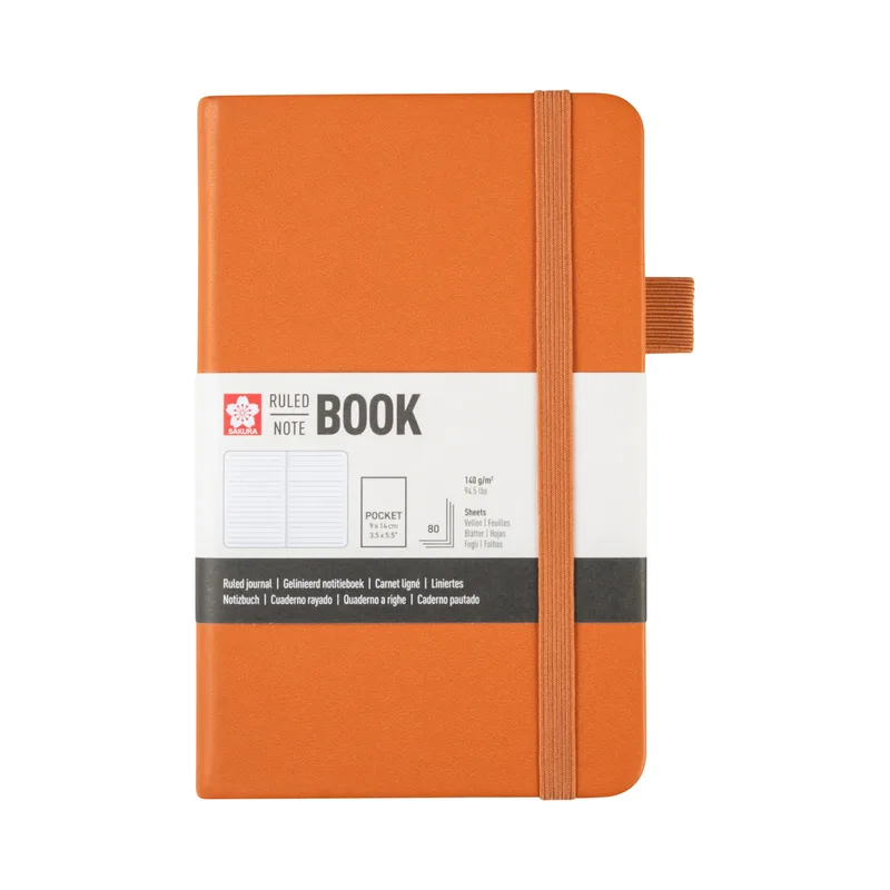 Notitieboek sakura pocket lijn amber de Sakura – photo produit