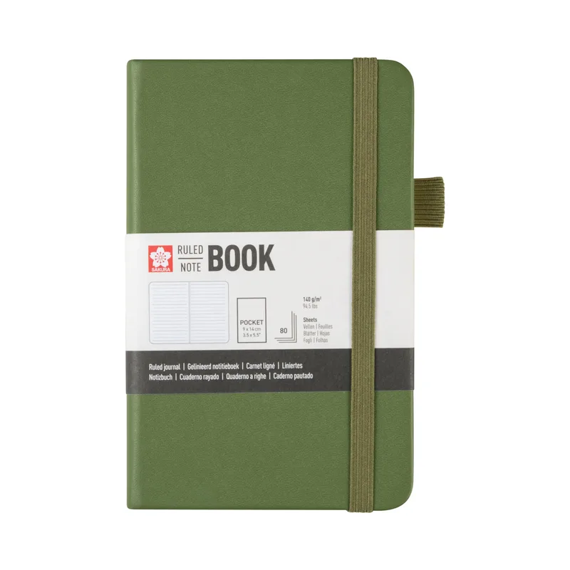 Notitieboek sakura pocket lijn dennennaald van Sakura – productfoto