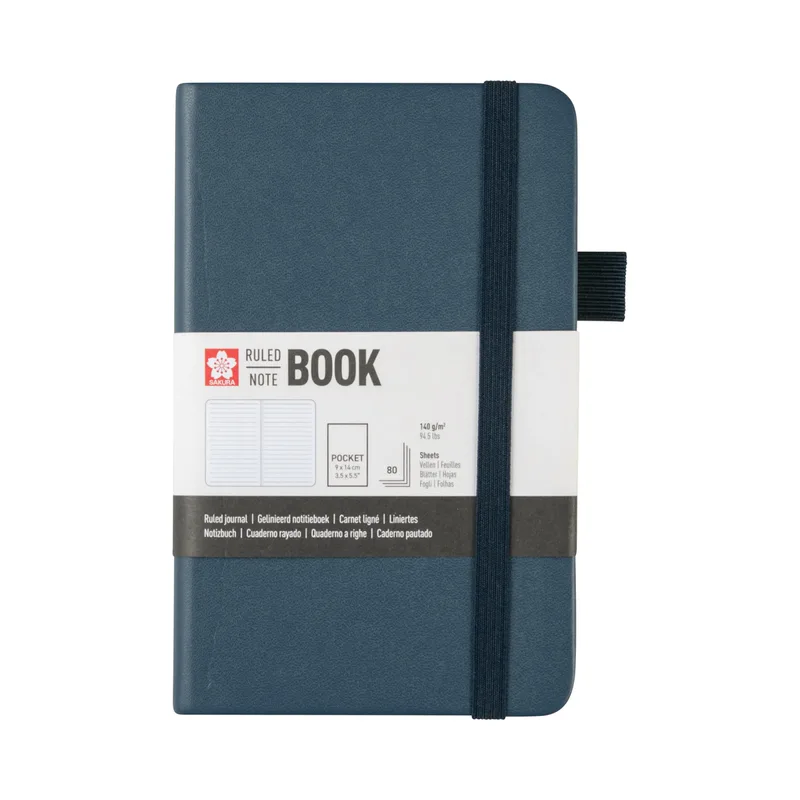 Notitieboek sakura pocket lijn donker indigo van Sakura – productfoto