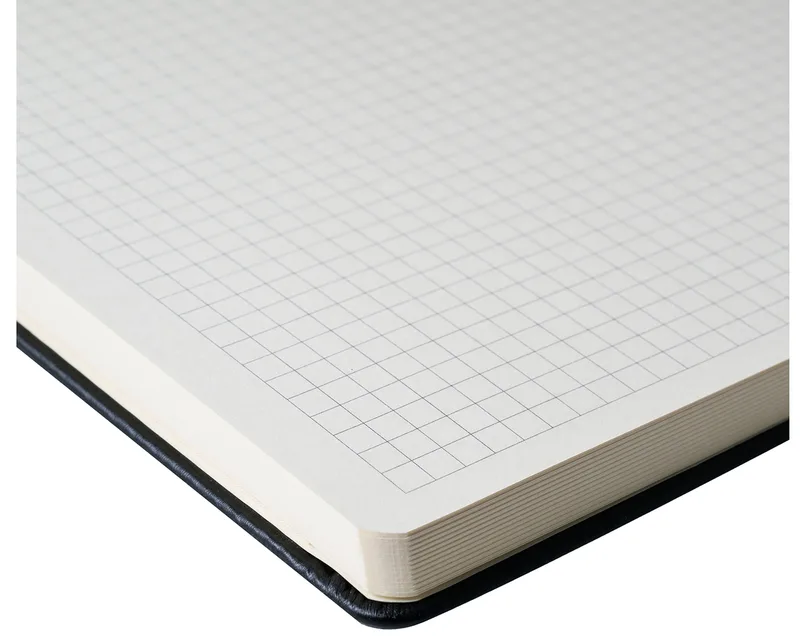 Notizbuch, 130 x 210 mm, kariert, schwarz de Sakura – photo produit