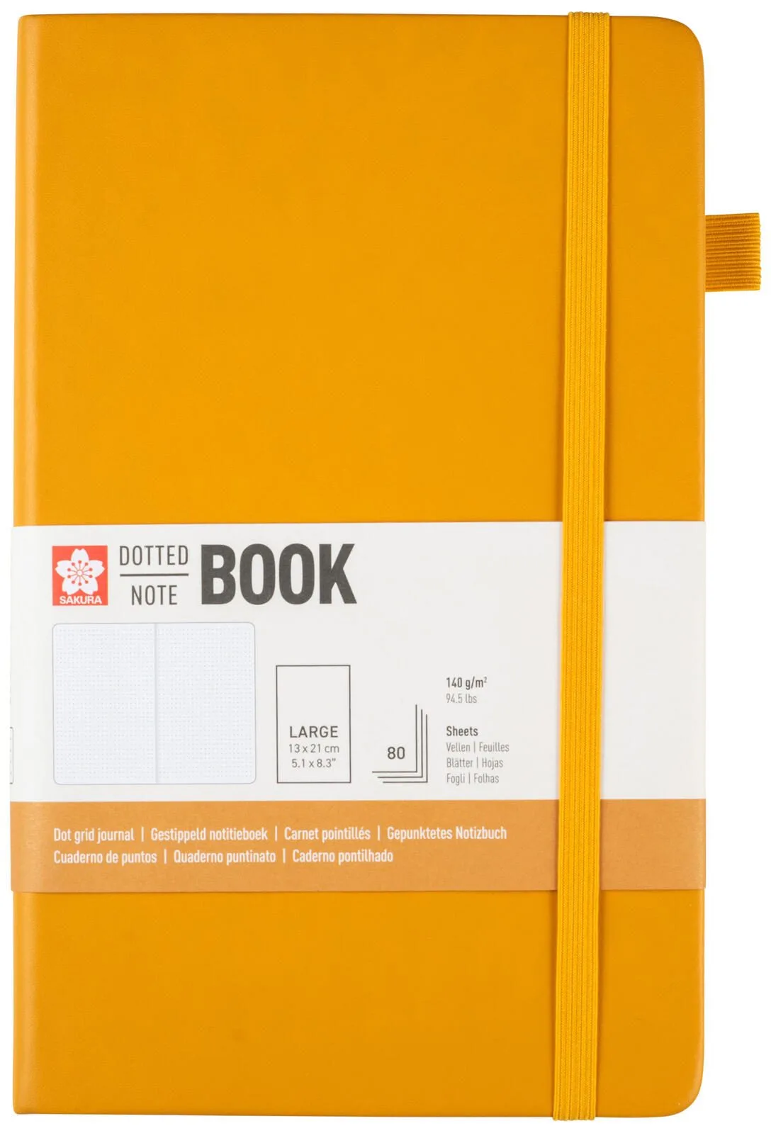 Notizbuch, punktraster, 160 Seiten, ca. DIN A5 fra Sakura – produktbillede