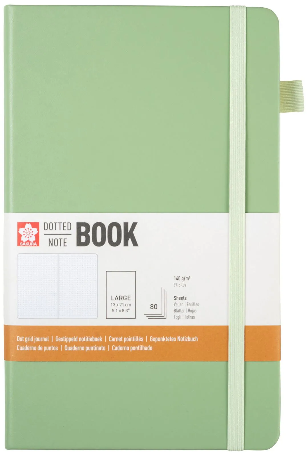 Notizbuch, punktraster, 160 Seiten, ca. DIN A5 fra Sakura – produktbillede