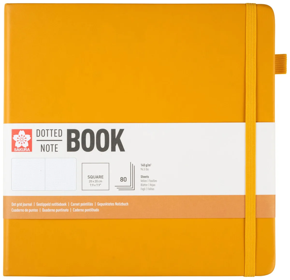 Notizbuch, punktraster, 160 Seiten, quadratisch fra Sakura – produktbillede