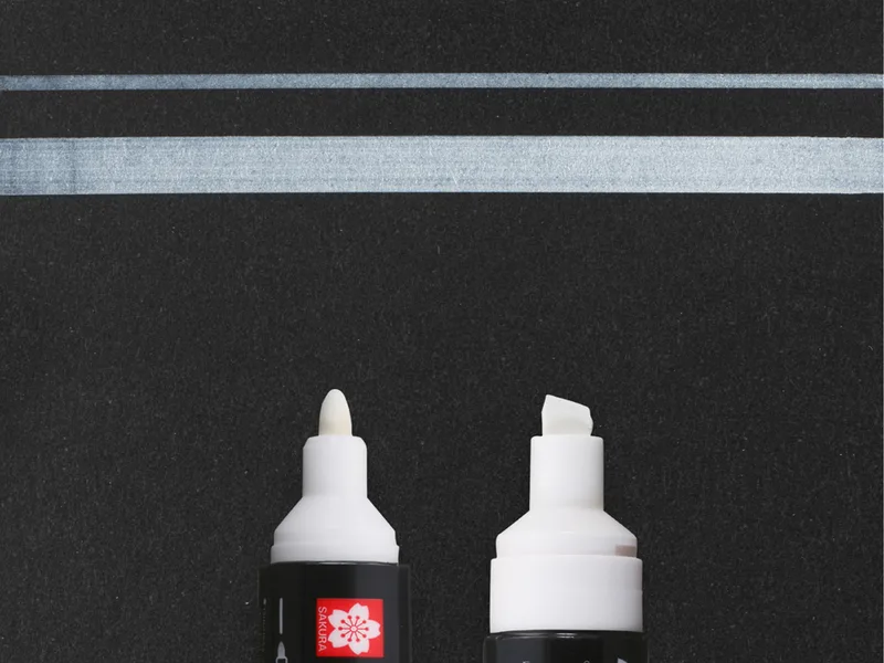Permanent-Marker Permapaque, 2 Spitzen, orange by Sakura – product photo