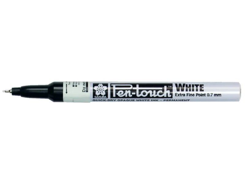 Viltstift Sakura Pen-touch extra fijn wit by Sakura – product photo