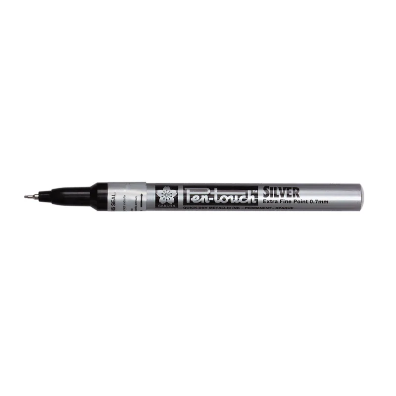 Viltstift Sakura Pen-touch extra fijn zilver de Sakura – photo produit