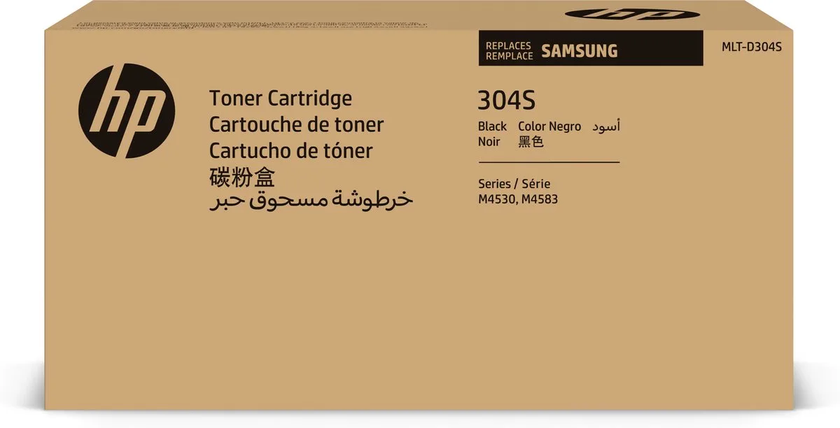 HP ersetzt Samsung MLT D304S/ELS schwarz Tonerpatrone von Samsung in Schwarz – Produktfoto