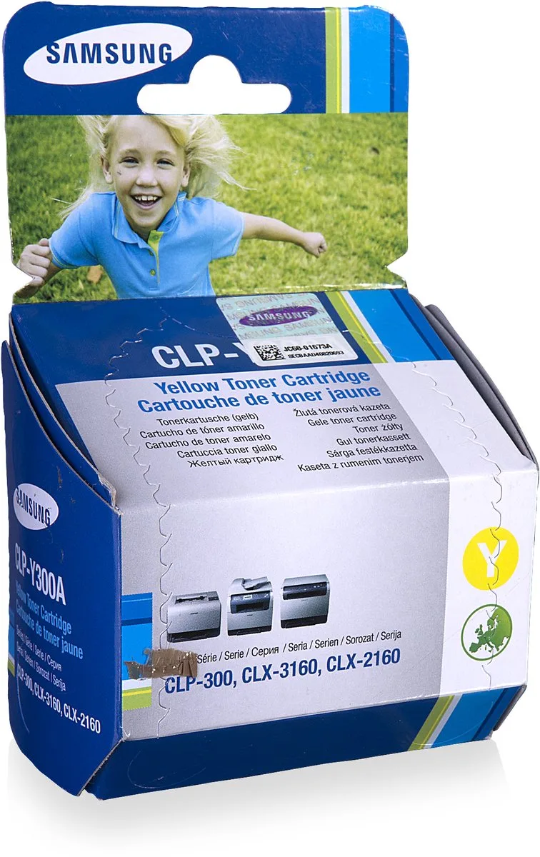 Toner Voor CLP-300/300N van Samsung in Geel – productfoto