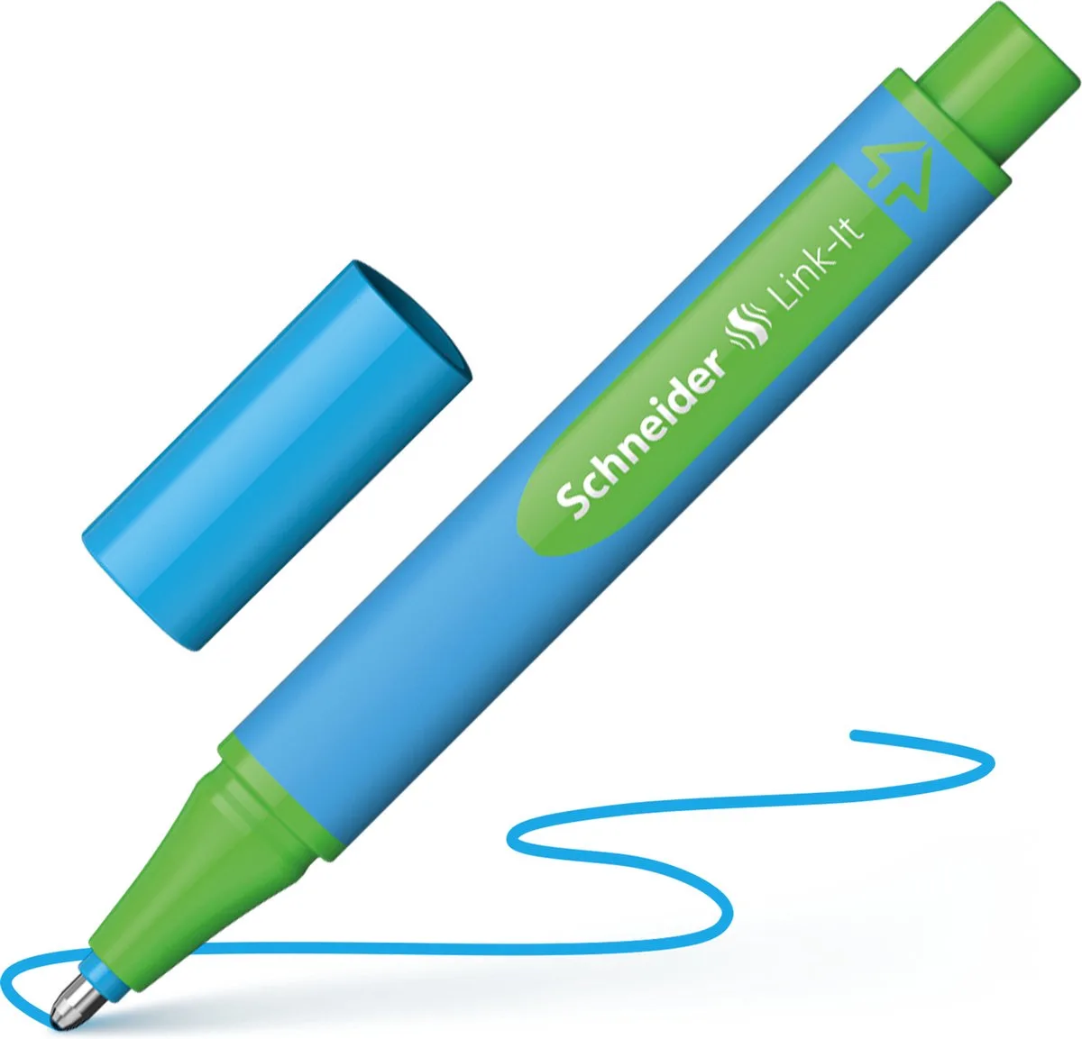 balpen - Link-it - licht blauw - S-154510 de Schneider en Lichtblauw balpen – photo produit