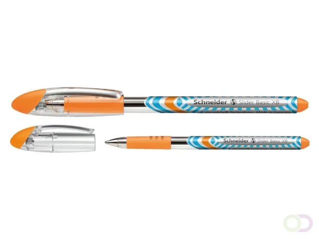 balpen Slider Basic, extra breed, oranje van Schneider – productfoto