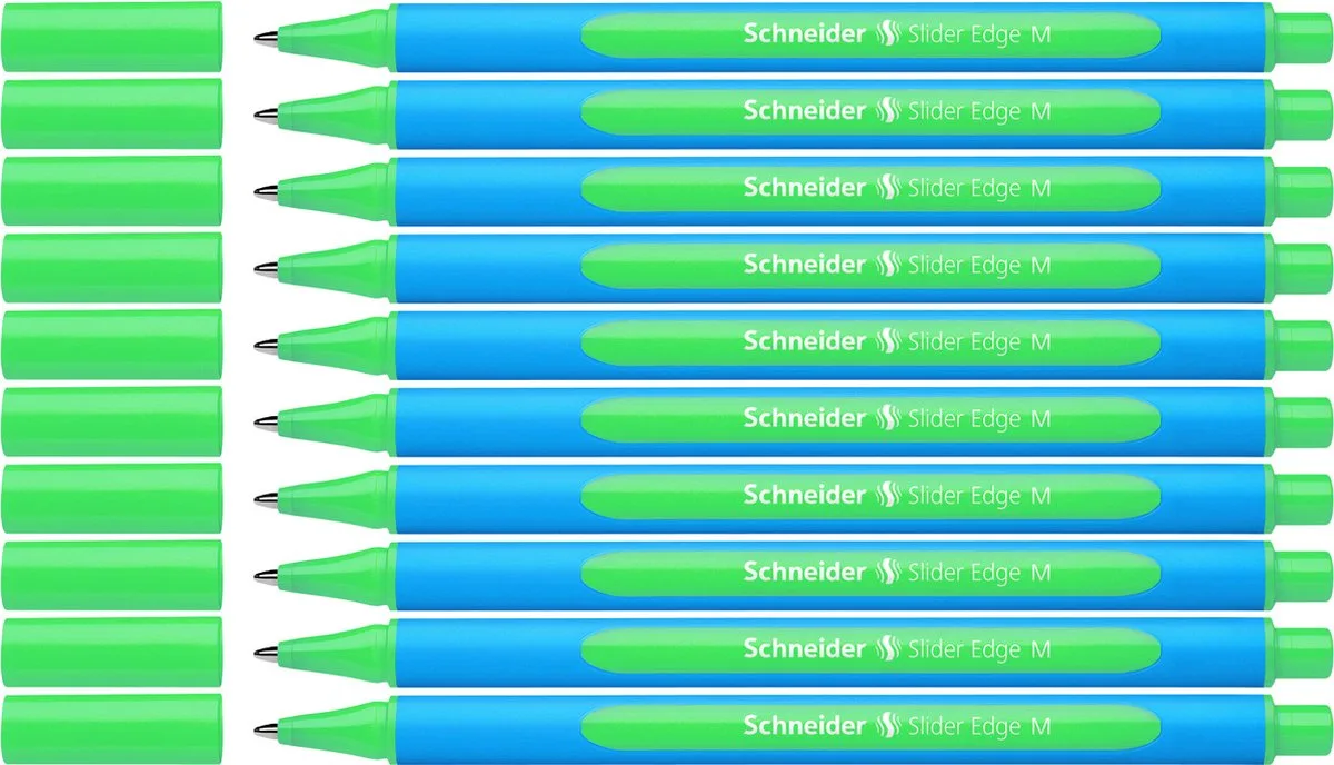 balpen - Slider Edge - M - 10 stuks - S-152104-10 van Schneider in Groen – productfoto