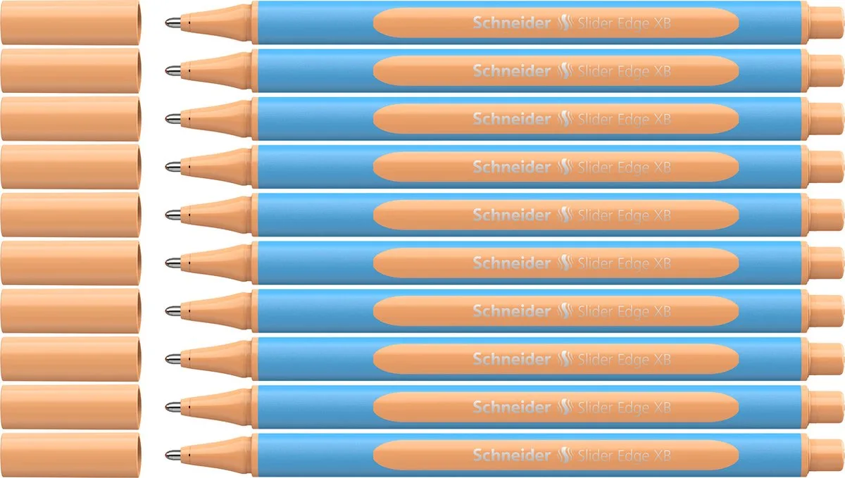 balpen - Slider Edge pastel - XB - 10 stuks - S-152226-10 van Schneider in Pastel peach – productfoto