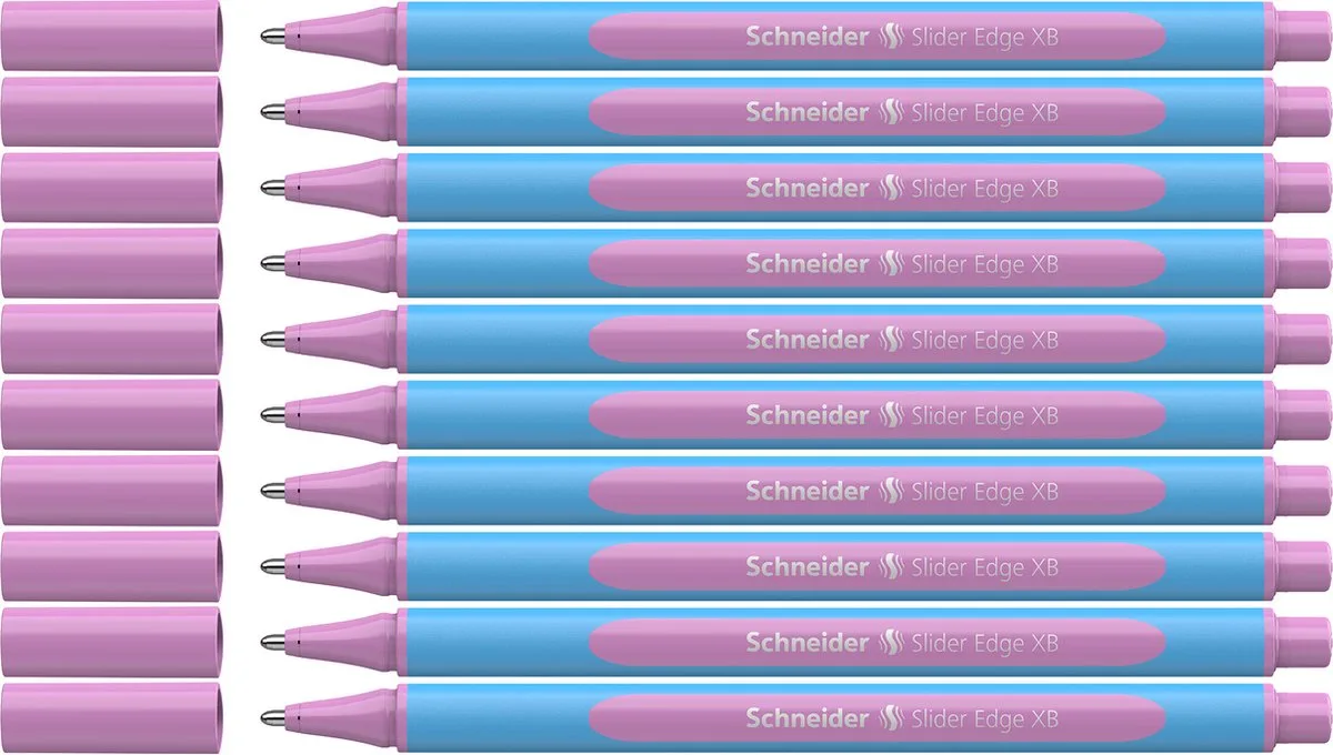 balpen - Slider Edge pastel - XB - 10 stuks - S-152228-10 van Schneider in Pastel lila – productfoto