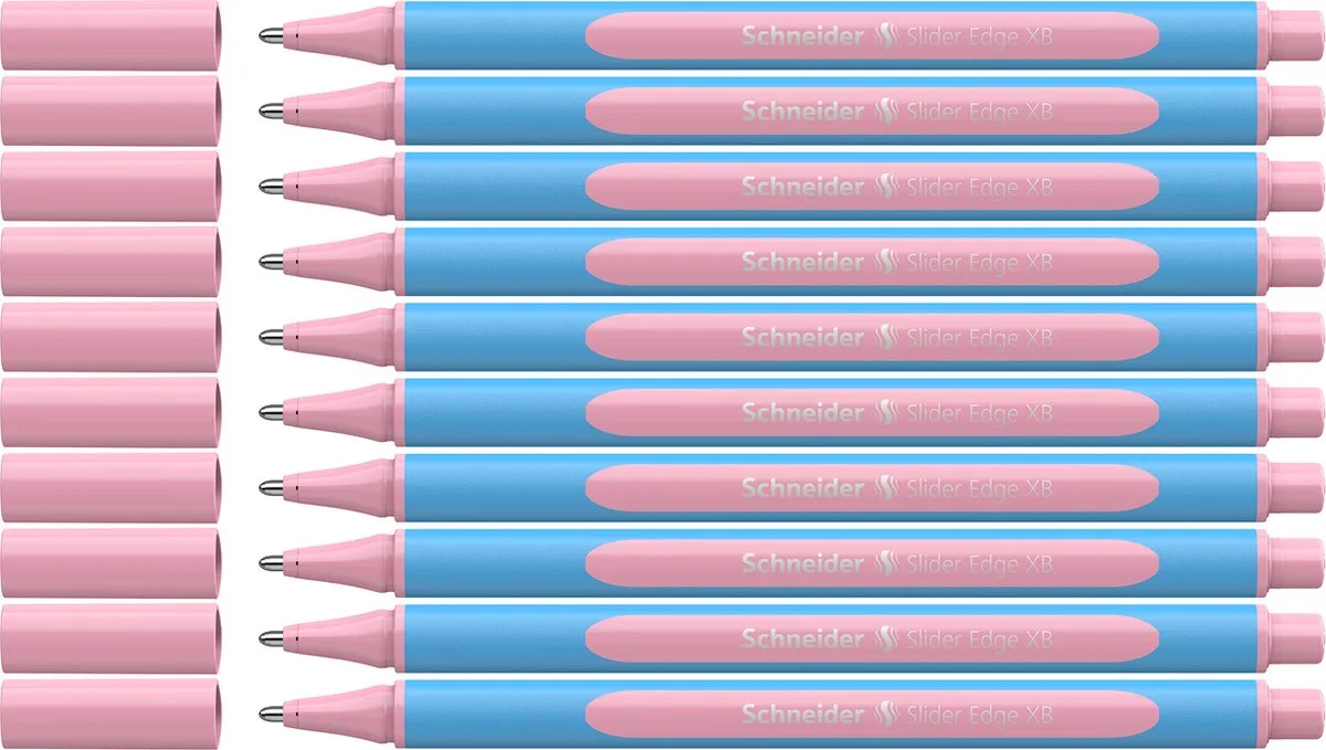 balpen - Slider Edge pastel - XB - 10 stuks - S-152229-10 van Schneider in Pastel rose – productfoto