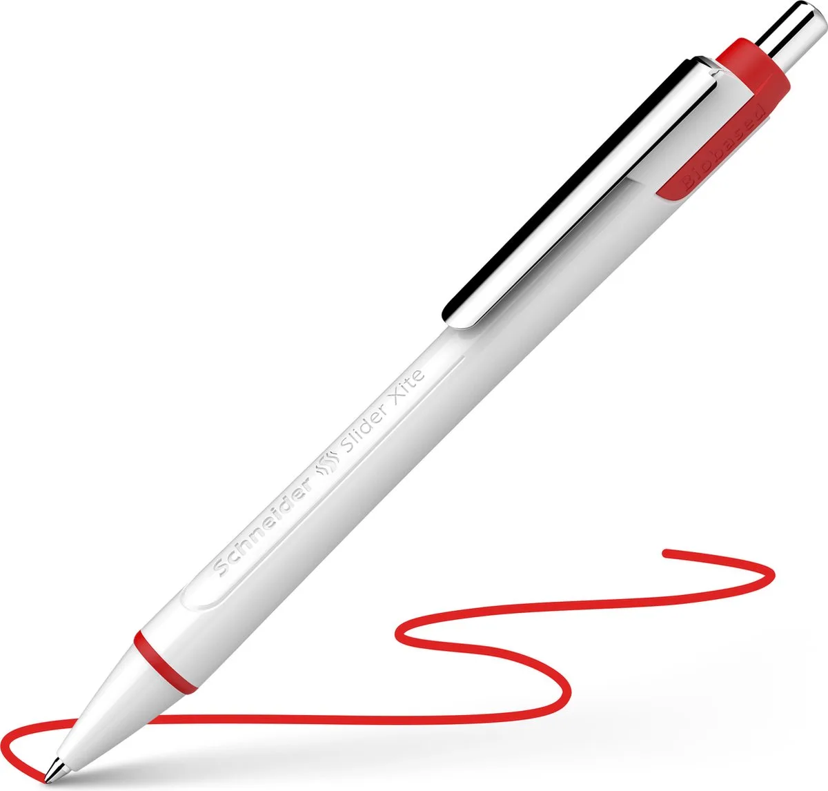 balpen - Slider Xite - 0.6mm - 10 stuks - S-133202-10 fra Schneider i Rød – produktbillede