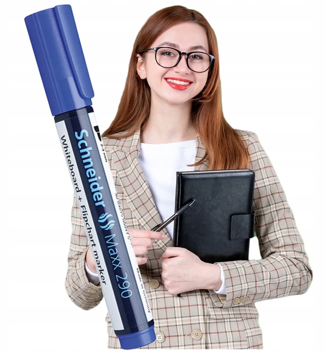 Blauwe Stiften voor Whiteboard, Uitwisbaar, 2-3mm von Schneider in Blau – Produktfoto
