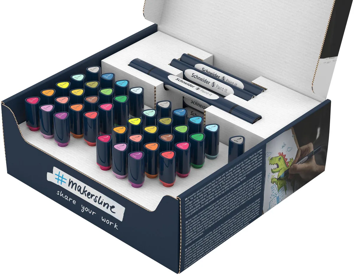 Brush-Pens Mehrfarbig de Schneider – photo produit