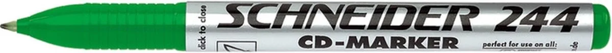 CD Marker van Schneider in Groen – productfoto