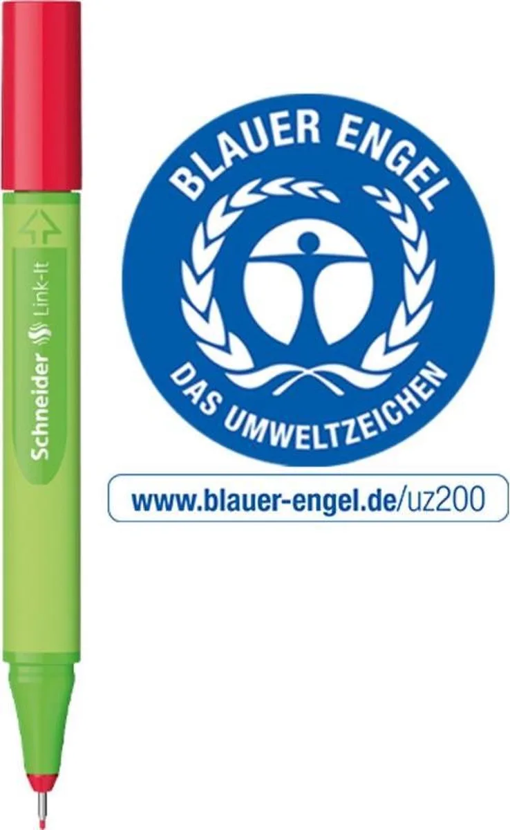 fineliner Link-it - lijnbreedte 0,4mm - S-191202 van Schneider in Romantic-red – productfoto